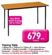 Training Table-Each