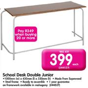 School Desk Double Junior-Each