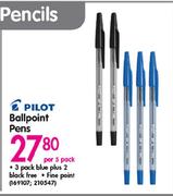 Pilot Ballpoint Pens-Per 5 Pack