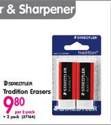 Staedtler Tradition Erasers-Per 2 Pack