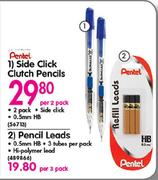 Pentel Side Click Clutch Pencils-Per 2 Pack