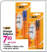 BIC Orange Ballpens-Per 2 Pack