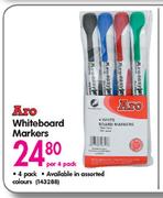 Aro Whiteboard Markers-Per 4 Pack