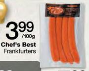 Chef's Best Frankfurters-100gm