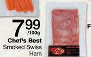 Chef's Best Smoked Swiss Ham-100gm