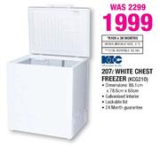 KIC White Chest Freezer-207Ltr(KCG210)