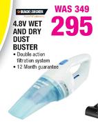 Black & Decker 4.8V Wet And Dry Dust Buster
