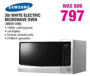 Samsung White Electric Microwave Oven-30Ltr(ME9114W)