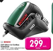 Bosch 3.6V Lithium Ion Cordless Screwdriver-Each