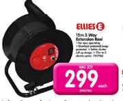 Ellies 15m 3 Way Extension Reel-Each