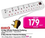 Ellies 8 Way Wonder Protected Multiplug-Each