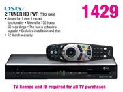 DStv 2 Tuner HD PVR(TDS 865)
