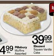 Ekuzeni Square Vanilla Cake-Each