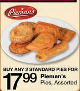 Pieman's Pies Assorted-2's
