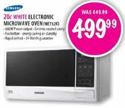 Samsung White Electronic Microwave Oven-20Ltr(ME732K)