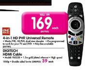 One For All 4-In-1 HD PVR Universal Remote