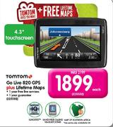 Tomtom Go Live 820 GPS Plus Lifetime Maps