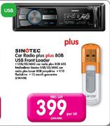 Sinotec Car Radio Plus 8GB USB Front Loader-Per Kit