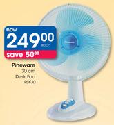 Pineware 30cm Desk Fan(PDF30)-Each