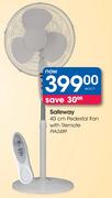 Safeway 40cm Pedestal Fan With Remote(PIA2489)-Each