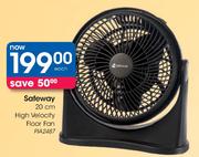 Safeway 20cm High Velocity Floor Fan(PIA2487)-Each