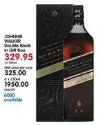Johnnie Walker Double Black in Gift Box-750ml Each