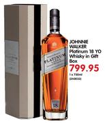 Johnnie Walker Platinum 18 Yo Whisky in Gift Box-750ml Each