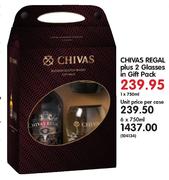 Chivas Regal Plus 2 Glasses in Gift Pack-750ml