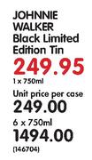 Johnnie Walker Black Limited Edition Tin-6 x 750ml