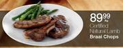 Certified Natural Lamb Braai Chops-Per kg