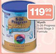 Wyeth S-26 Progress Gold Stage 3 Formula