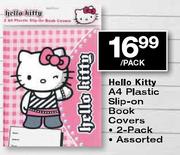 Hello Kitty A4 Plastic Slip-on Book Covers Assorted-2-pack per pack