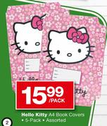 Hello Kitty A4 Book Covers Assorted-5-pack per pack