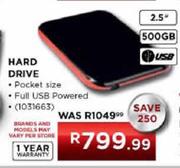 Hard Drive (2.5")-500GB