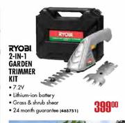 Ryobi 2-in-1 Garden Trimmer Kit-7.2V