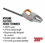 Ryobi Electric Hedge Trimmer-500W Motor
