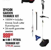 Ryobi Garden Trimmer Kit-1000W 