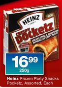 Heinz Frozen Party Snacks Pocketz,Assorted Each-250g
