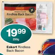 Eskort Rindless Back Bacon-250g