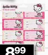 Hello Kitty Book Label -16 Pack