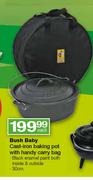 Bush Baby Cast-Iron Baking Pot With Handy Carry Bag-30cm Each