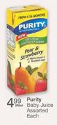   Purity Baby Juice Assorted-200ml Each