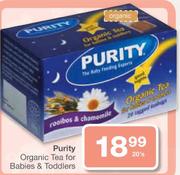Purity Organic Tea For Babies & Toddlers-20's