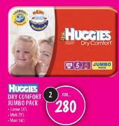 Huggies Dry Comfort Jumbo Pack-2s