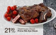 Steakhouse Classic Prime Rib Eye Steak-300g