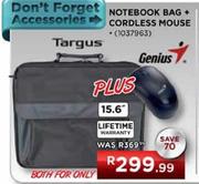 Targus Notebook Bag + Cordless Mouse