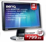 Benq LCD Monitor-20" (6202CHDA)