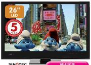 Sinotec 26"(66cm) HD Ready LED TV-Each