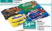 Nestle Multipacks Crunch, Peppermint crisp, Bar-One, Milkybar-6x60ml Per Pack