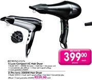 Remington Luxe Compact AC Hair Dryer(Model: D011)-Each